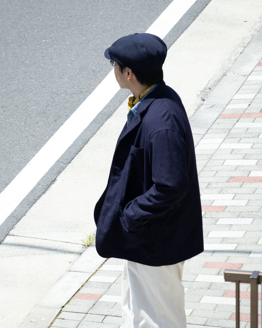 LOITER JACKET - DK.NAVY WOOL UNIFORM SERGE