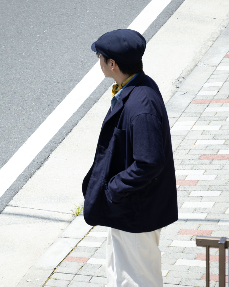 LOITER JACKET - DK.NAVY WOOL UNIFORM SERGE