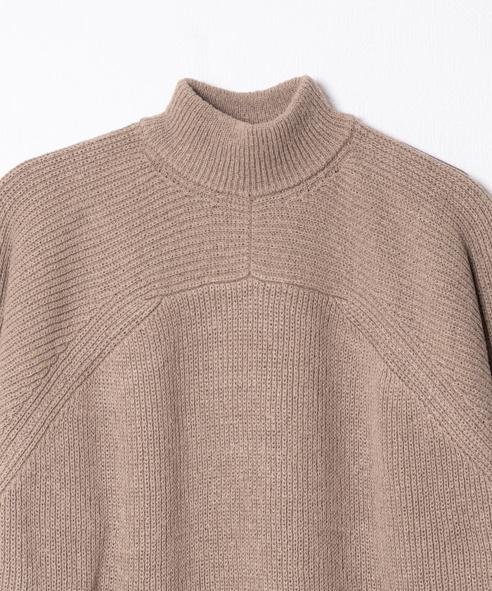 【AUBERGE】LOUISE - BEIGE / オーベルジュ ルイーズ モックネック シルク ニット ベージュ ハンドニット 2025AW 2025秋冬 正規取扱店 神奈川 鎌倉 オンラインショップ 通販