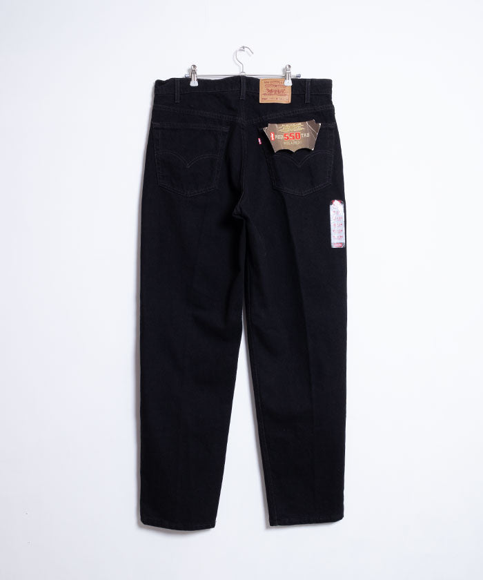 1990's Levi's 550 BLACK DENIM MADE IN USA DEADSTOCK - W38 L34 / アメリカ製 リーバイス550 ブラックデニム デッドストック ビンテージ ヴィンテージ 古着