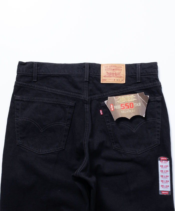 1990's Levi's 550 BLACK DENIM MADE IN USA DEADSTOCK - W38 L34 / アメリカ製 リーバイス550 ブラックデニム デッドストック ビンテージ ヴィンテージ 古着
