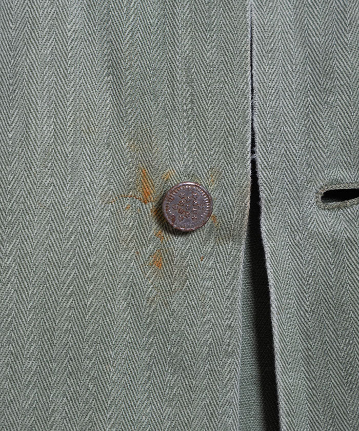 1940's US ARMY M-47 HBT JACKET WITH 13 STAR BUTTON / アメリカ軍 M47 ヘリンボーンツイル ジャケット 13スターボタン 実物 軍モノ 古着 ヴィンテージ