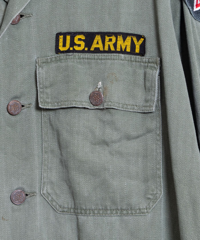 1940's US ARMY M-47 HBT JACKET WITH 13 STAR BUTTON / アメリカ軍 M47 ヘリンボーンツイル ジャケット 13スターボタン 実物 軍モノ 古着 ヴィンテージ