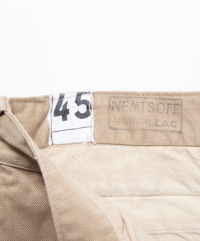 1950-60’s  FRENCH ARMY M52 CHINO PANTS - 45 / フランス軍 M52チノパンツ フレンチアーミー 実物 古着 ヴィンテージビンテージ 45サイズ 美品