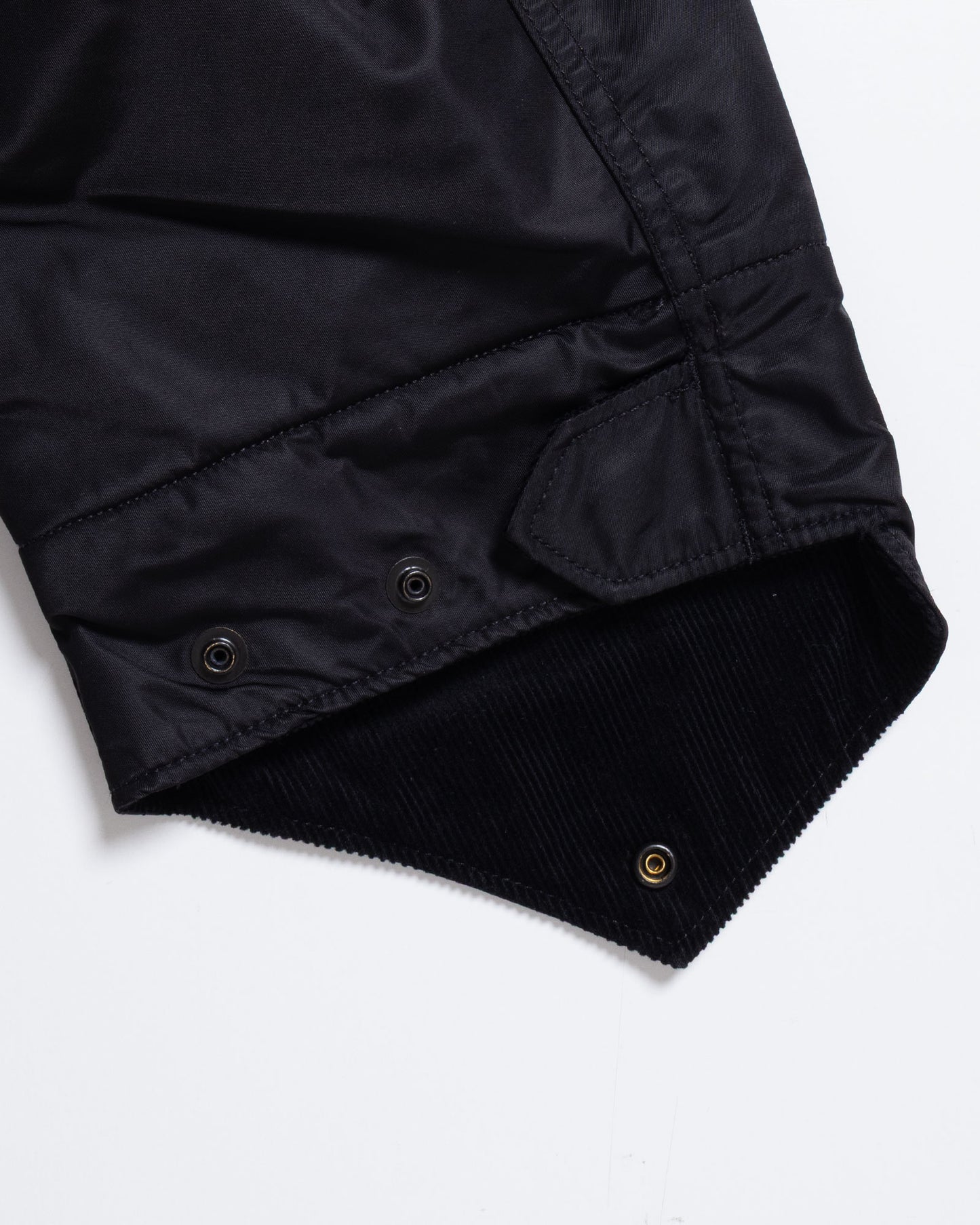 ENGINEERED GARMENTS M65 FIELD JACKET BLACK M65フィールドジャケット 袖口 ディテール