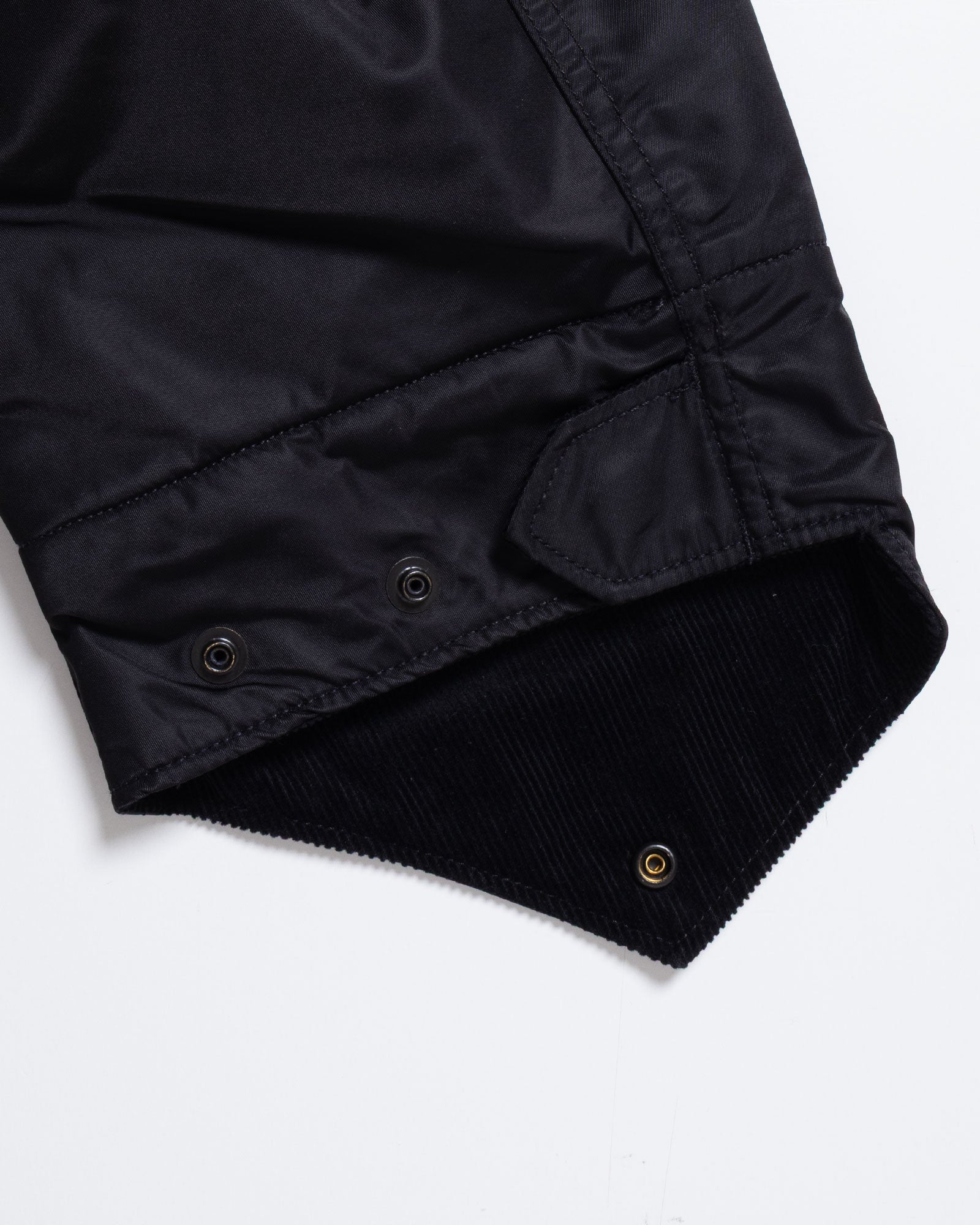 ENGINEERED GARMENTS M65 FIELD JACKET BLACK M65フィールドジャケット 袖口 ディテール