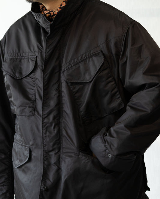 ENGINEERED GARMENTS M65 FIELD JACKET BLACK 全体 フロント ポケット