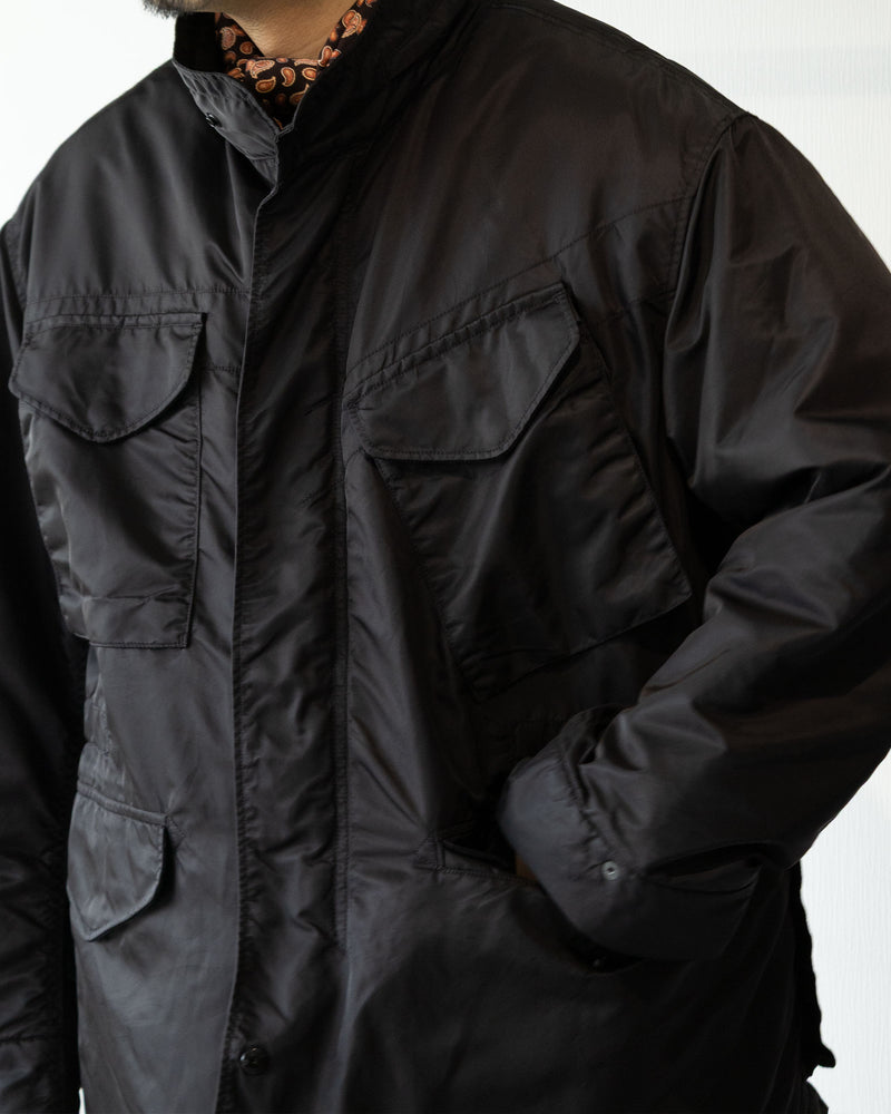 ENGINEERED GARMENTS M65 FIELD JACKET BLACK 全体 フロント ポケット