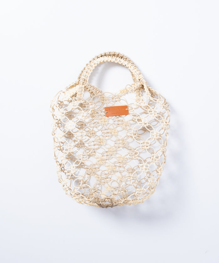 【Diminutivo】MACRAME BAG - BEIGE / ディミヌティーボ マクラメバッグ 2025SS 2025春夏 メキシコ製 正規取扱店 神奈川 鎌倉 通販 オンラインショップ