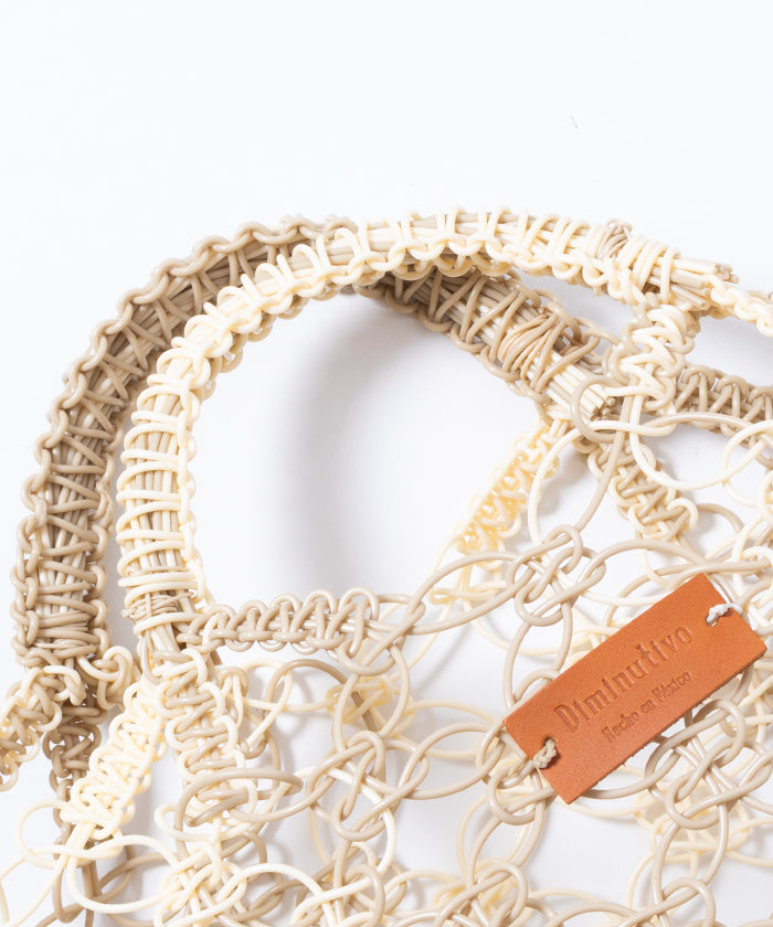 【Diminutivo】MACRAME BAG - BEIGE / ディミヌティーボ マクラメバッグ 2025SS 2025春夏 メキシコ製 正規取扱店 神奈川 鎌倉 通販 オンラインショップ