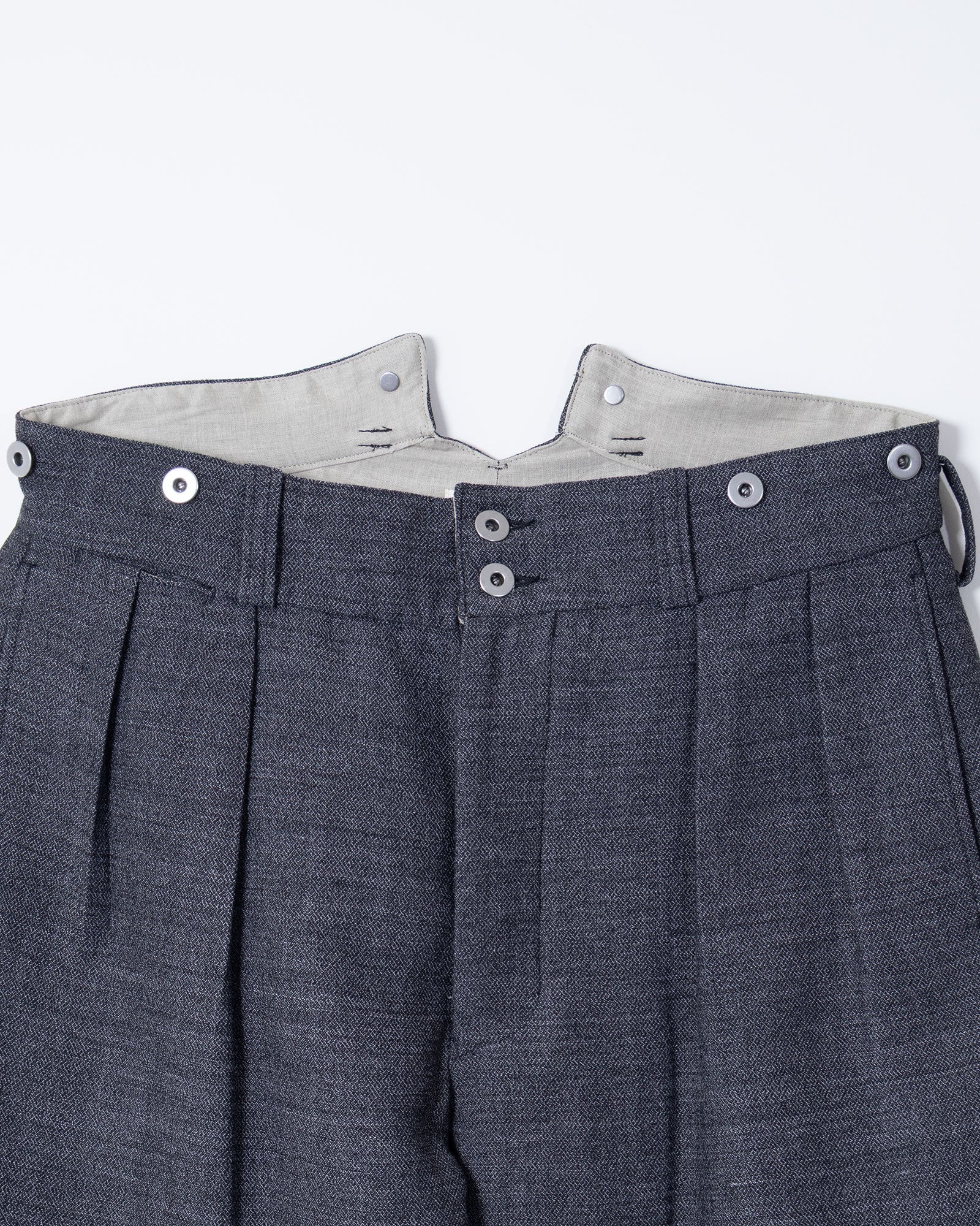 INTÉRIM MELANGE WOOL DOUBLE FACE BOURGERON 平置きフロント全体