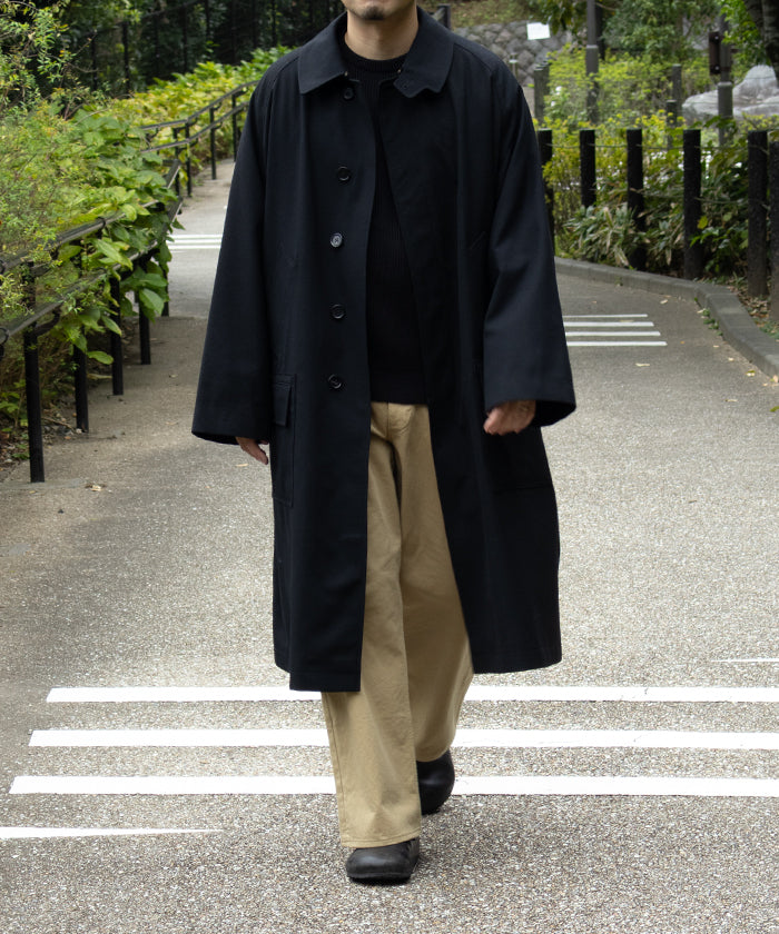 【INTÉRIM】MILITARY WOOL SERGE HYPER BIG HUNTING OVER COAT / インテリム ミリタリー ウールサージ ハイパービッグ ハンティング オーバーコート 2025AW 2025秋冬 正規取扱店 神奈川 鎌倉 オンラインショップ 通販