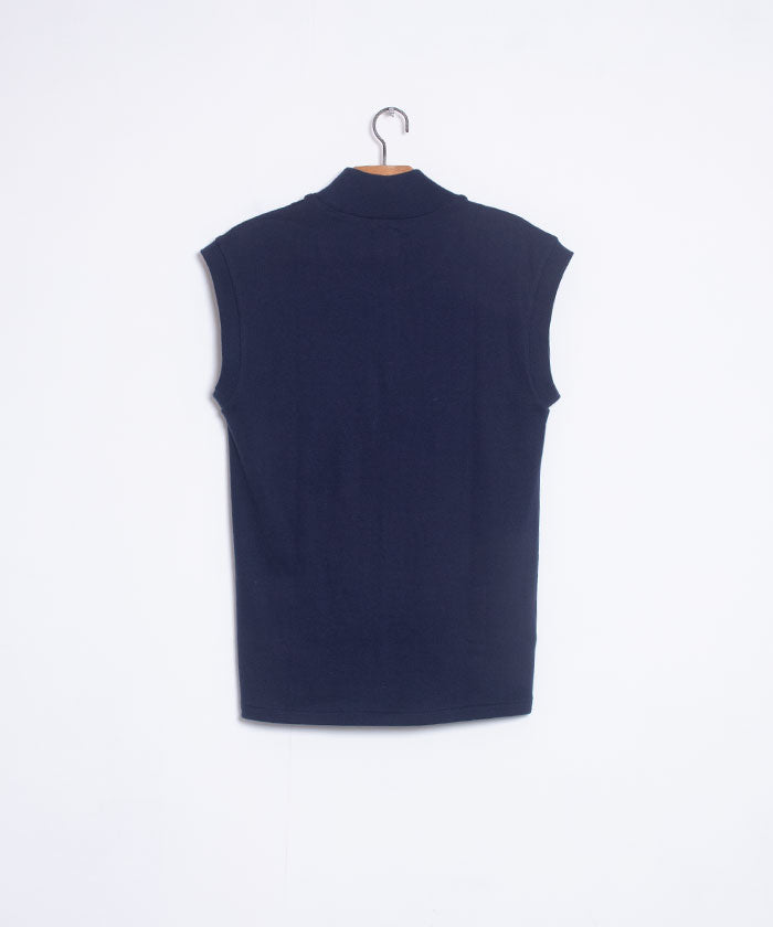 【ANATOMICA】MOCK NECK TEE SLEEVELESS ORGANIC COTTON / アナトミカ モックネックTシャツ スリーブレス オーガニックコットン