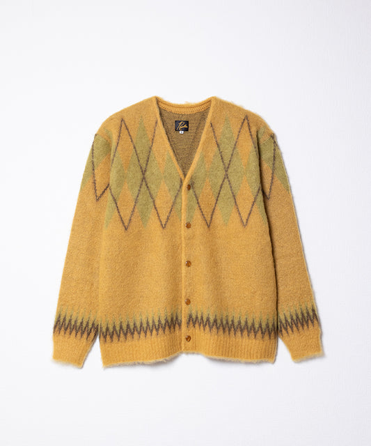 【Needles】MOHAIR CARDIGAN ARGYLE - MUSTARD / ニードルズ モヘアカーディガン アーガイル 2025AW 2025秋冬 正規取扱店 神奈川 鎌倉 オンラインショップ 通販