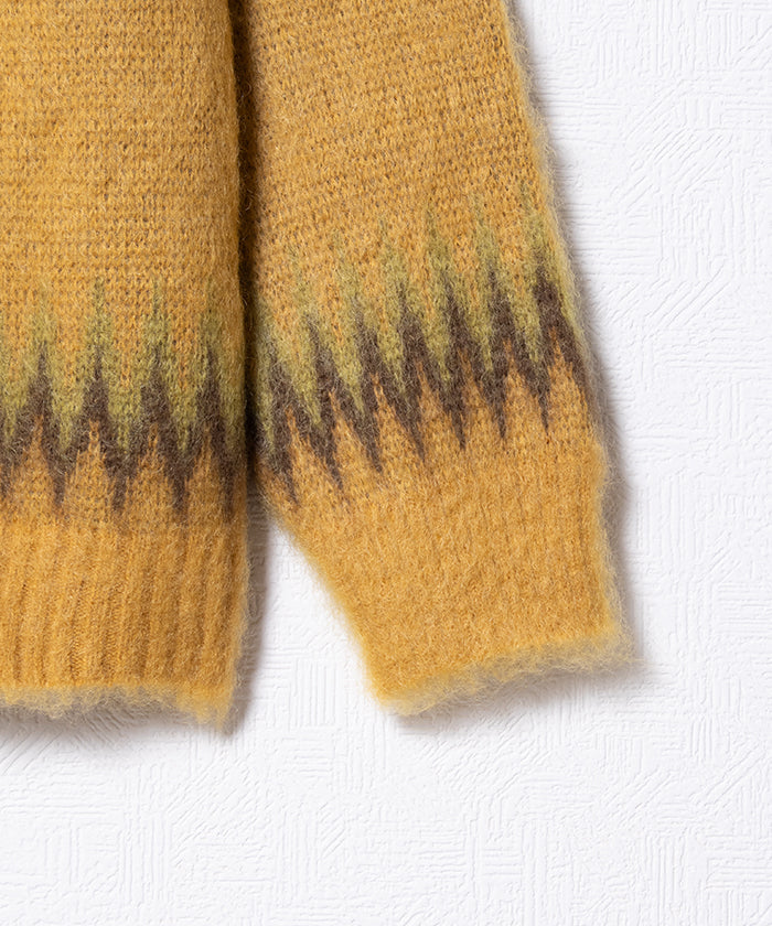 【Needles】MOHAIR CARDIGAN ARGYLE - MUSTARD / ニードルズ モヘアカーディガン アーガイル マスタード イエロー 2025AW 2025秋冬 正規取扱店 神奈川 鎌倉 オンラインショップ 通販