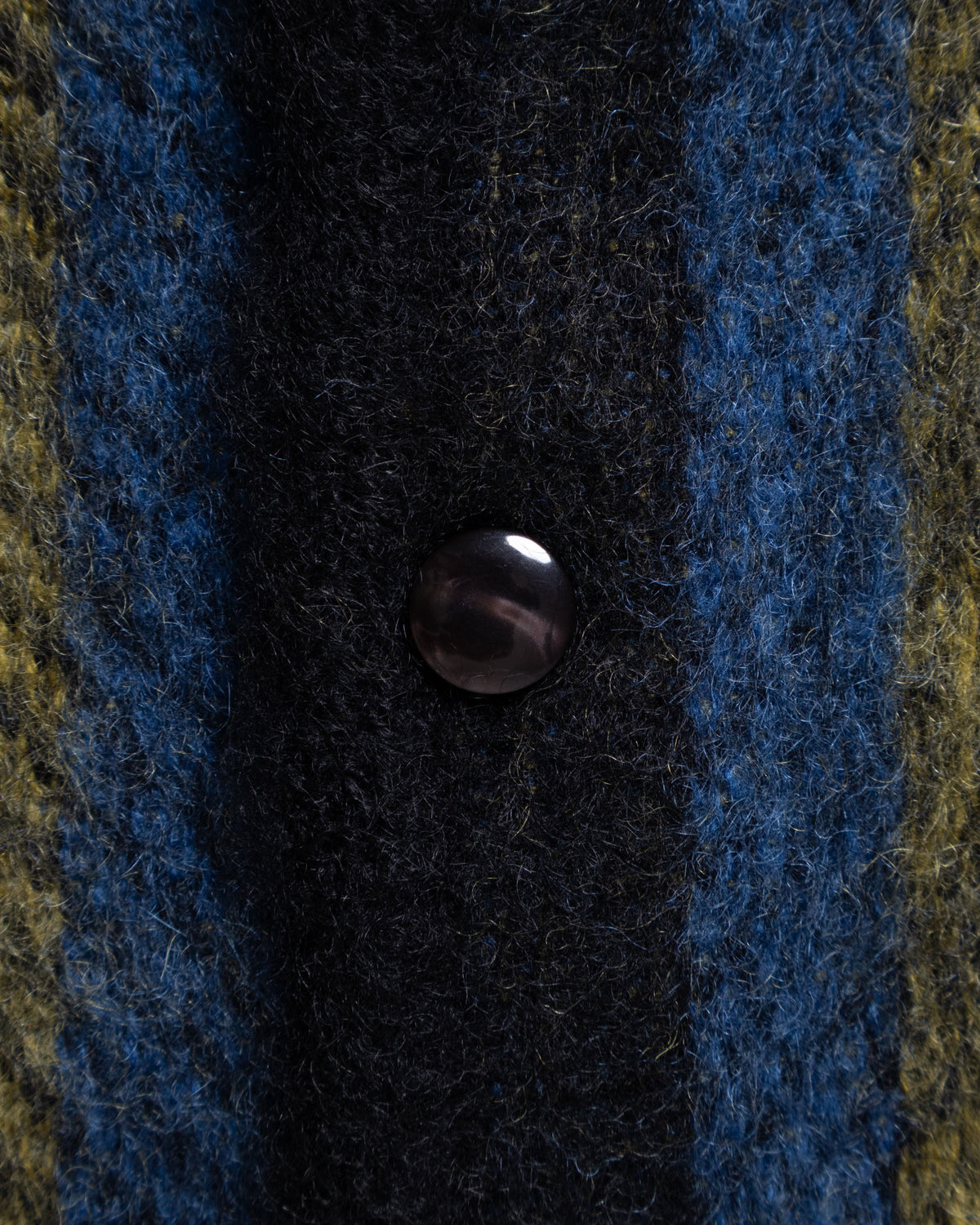 MOHAIR CARDIGAN STRIPE - BLUE / GREEN