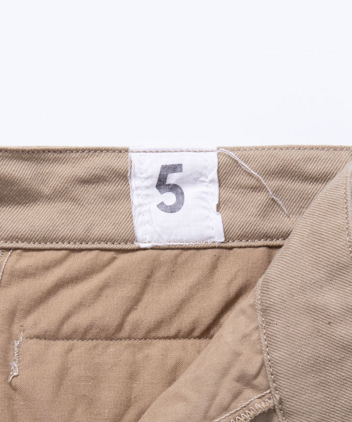 1960's FRENCH ARMY M52 CHINO SHORT PANTS DEADSTOCK 5 / フランス軍 M52 チノショーツ デッドストック