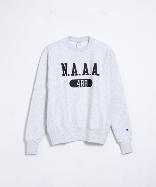 【CHAMPION USA】N.A.A.A 488 CHAMPION REVERSE WEAVE CREW NECK SWEATSHIRT - ASH GREY / チャンピオン リバースウィーブ クルーネック スウェット 米海軍兵学校運動協会 アメリカ企画 新品 取扱店 神奈川 鎌倉 オンラインショップ 通販
