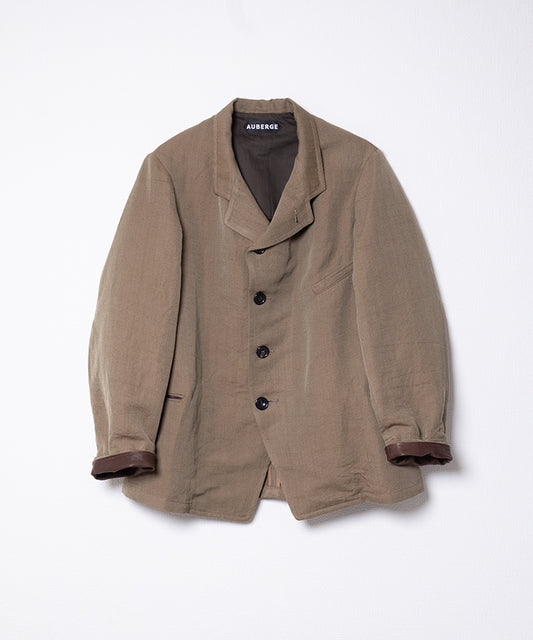 【AUBERGE】NADAR - BEIGE / オーベルジュ ナダール カバードクロス ジャケット サックコート ベージュ 2025AW 2025秋冬 正規取扱店 神奈川 鎌倉 オンラインショップ 通販