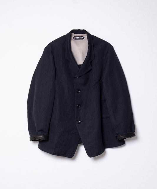 【AUBERGE】NADAR - NAVY / オーベルジュ ナダール カバードクロス ジャケット サックコート 2025AW 2025秋冬 正規取扱店 神奈川 鎌倉 オンラインショップ 通販