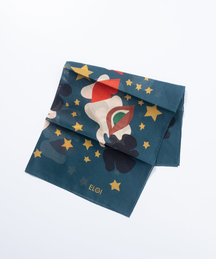 【ELOI】NARCISSUS BANDANA / イーロイ コットンシルク スカーフ バンダナ 正規取扱店 アメリカ製 日本初上陸 通販 オンラインショップ