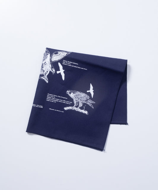 【The Printed Image】NATURE PRINT BANDANNA BIRD / プリンテッドイメージ ネイチャープリント バンダナ バード アメリカ製 ハンカチ 正規取扱店 神奈川 鎌倉 通販 オンラインショップ