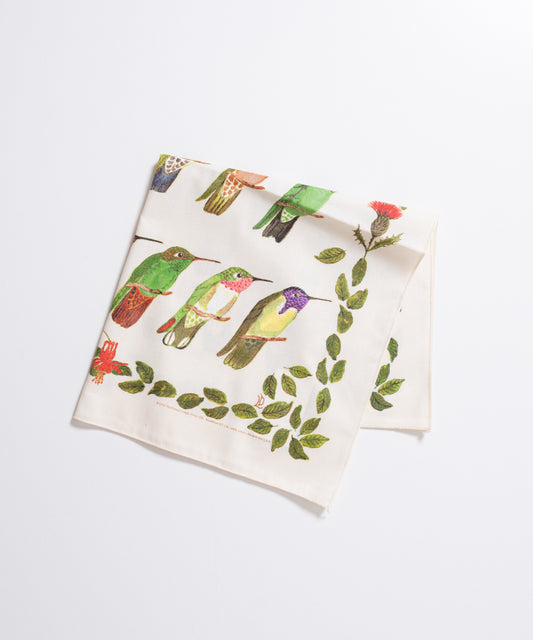 NATURE PRINT BANDANNA HUMMINGBIRD