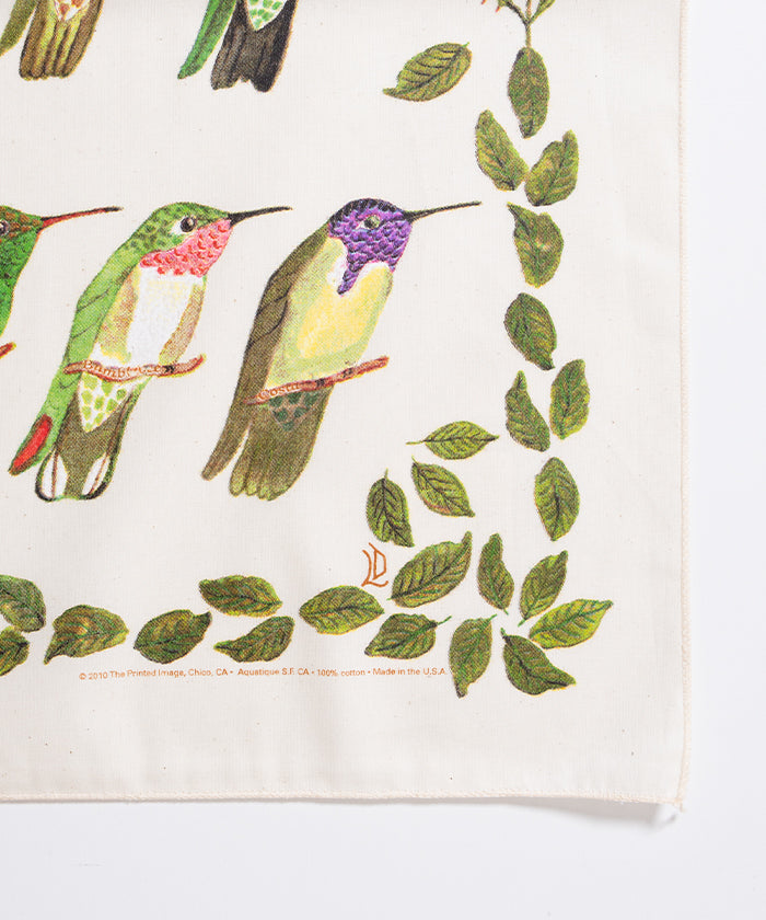 NATURE PRINT BANDANNA HUMMINGBIRD - A'r139 Kamakura