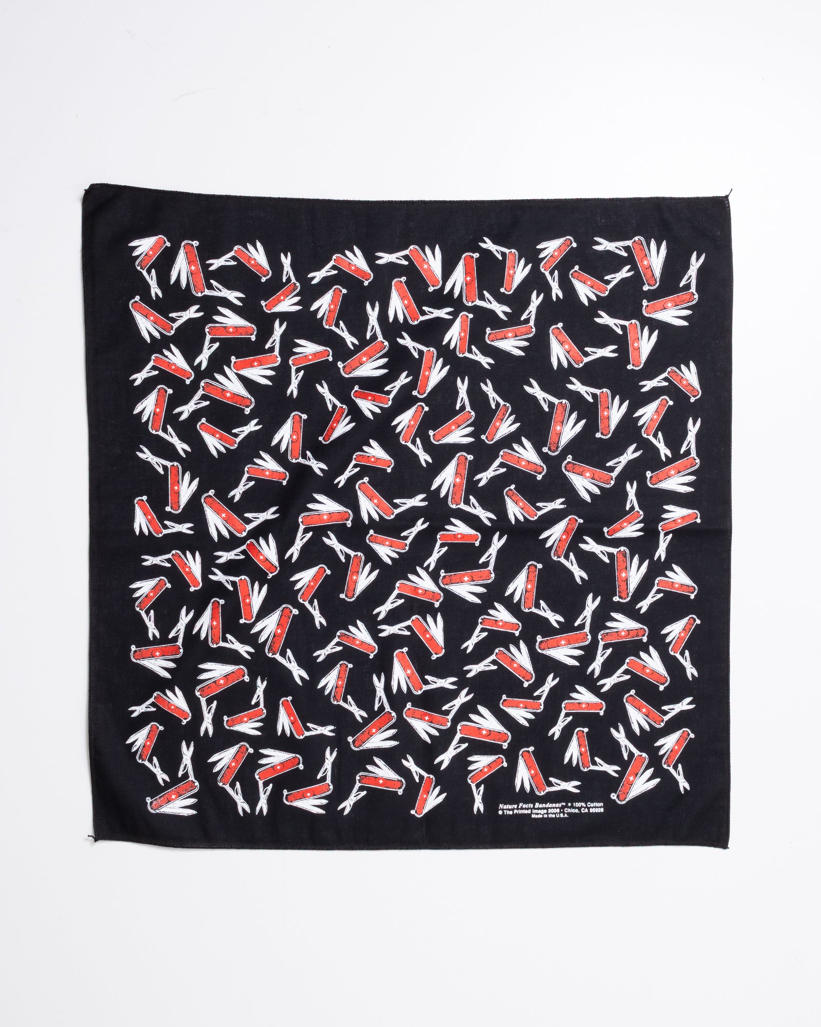 【The Printed Image】NATURE PRINT BANDANNA KNIFE / プリンテッドイメージ ネイチャー プリント バンダナ ハンカチ ナイフ アメリカ製 正規取扱店 神奈川 鎌倉 ARZACH KAMAKURA オンラインショップ 通販