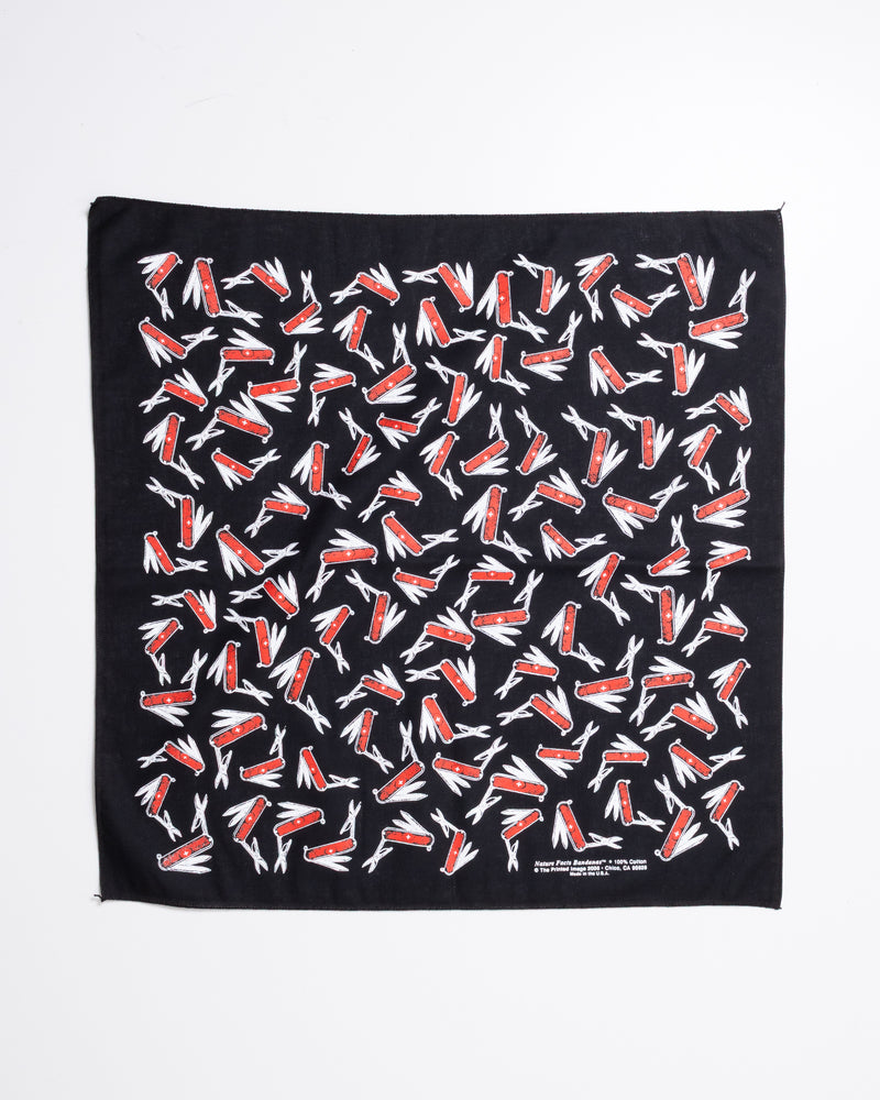 【The Printed Image】NATURE PRINT BANDANNA KNIFE / プリンテッドイメージ ネイチャー プリント バンダナ ハンカチ ナイフ アメリカ製 正規取扱店 神奈川 鎌倉 ARZACH KAMAKURA オンラインショップ 通販