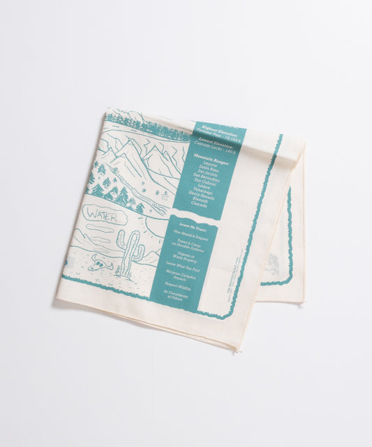 NATURE PRINT BANDANNA PACIFIC CREST TRAIL