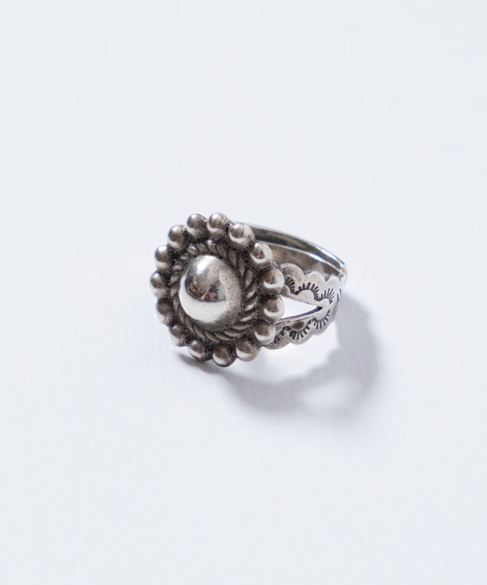 VINTAGE NAVAJO SILVER DOME ADJUSTABLE RING