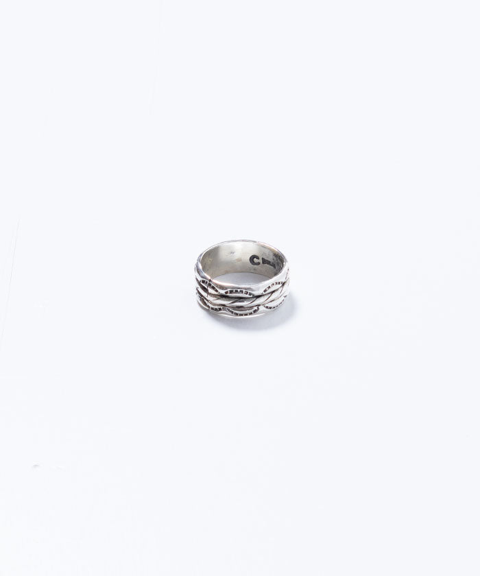 VINTAGE NAVAJO STERLING SILVER HANDSTAMPED RING / ナバホ シルバーリング インディアンジュエリー ヴィンテージ ビンテージ 中古 通販 オンラインショップ 神奈川 鎌倉