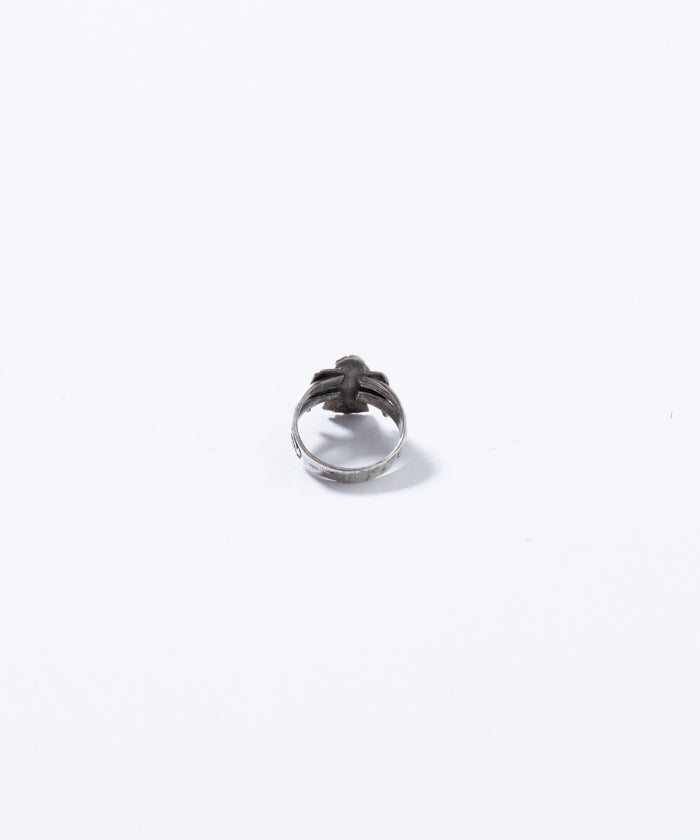 Anillo de apliques de aves de pájaro navajo y trueno vintage Fred Harvey Era