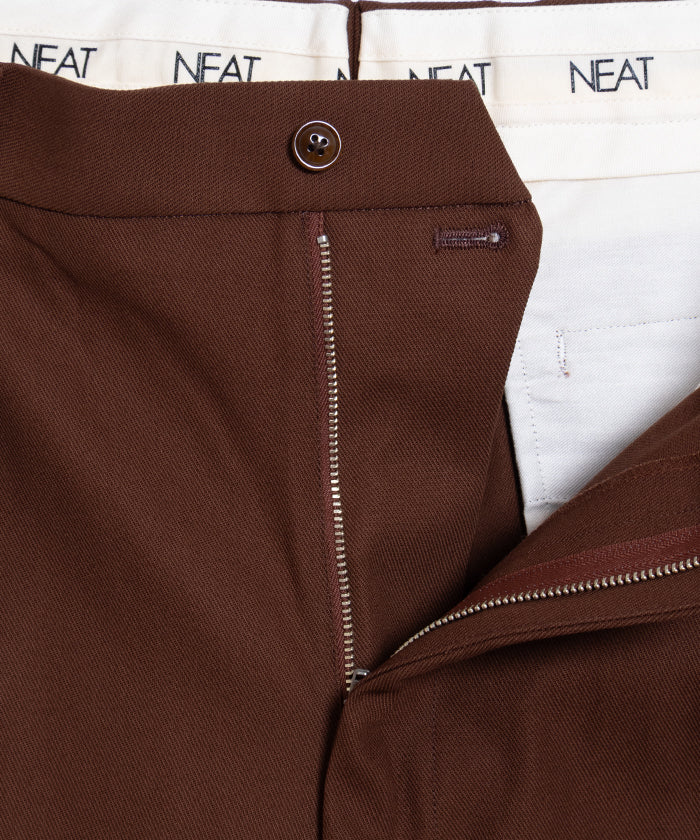 【NEAT】NEAT CHINO SHORTS - BROWN / ニート ニートチノショーツ ブラウン 2025SS 2025春夏 正規取扱店 神奈川 鎌倉 オンラインショップ 通販 ショートパンツ 