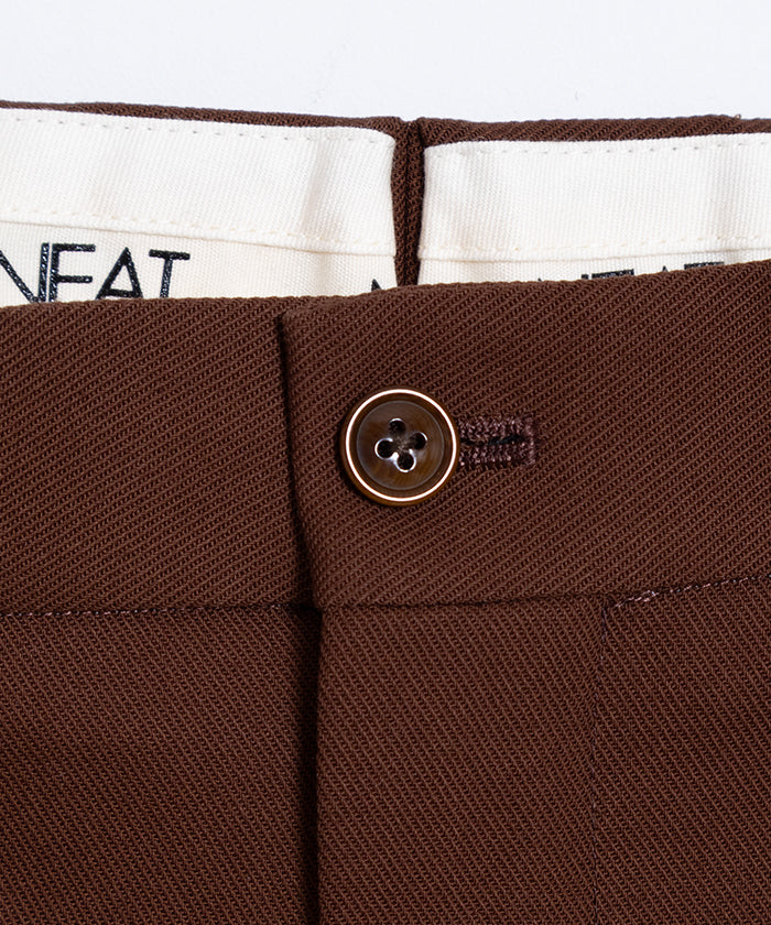 【NEAT】NEAT CHINO SHORTS - BROWN / ニート ニートチノショーツ ブラウン 2025SS 2025春夏 正規取扱店 神奈川 鎌倉 オンラインショップ 通販 ショートパンツ 