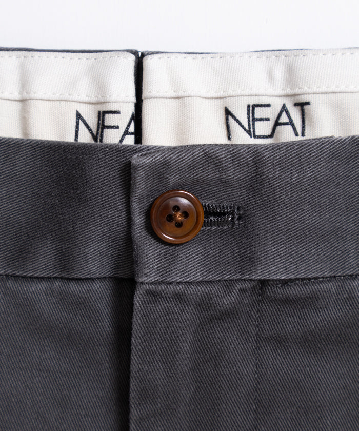 NEAT】NEAT CHINO SHORTS - FADE CHARCOAL / ニート ニートチノショーツ