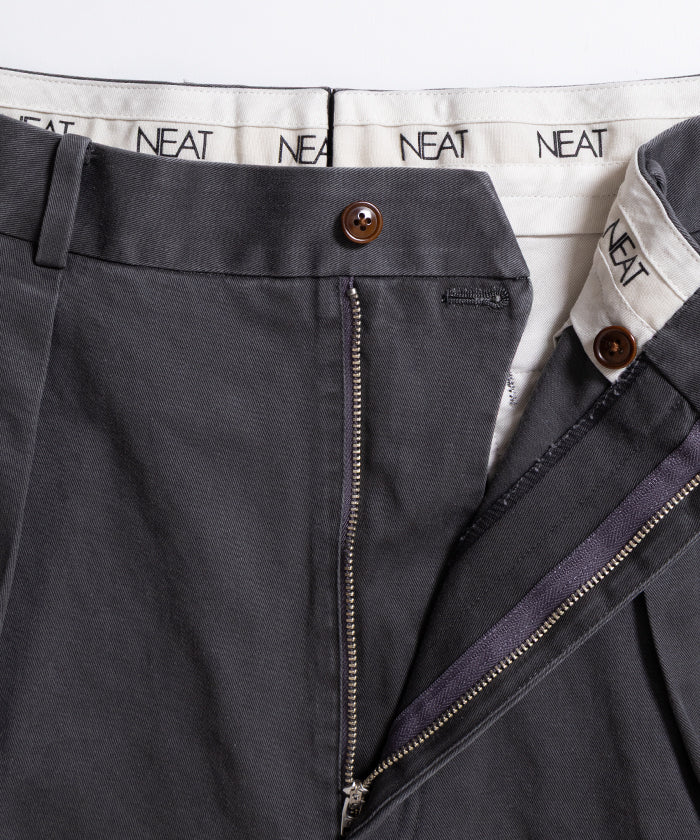 NEAT] NEAT CHINO SHORTS - FADE CHARCOAL / NEET NEET CHINO SHORTS