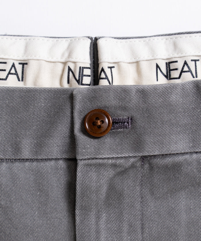 [NEAT] NEAT 斜纹棉布短裤 - FADE GREY / NEET 斜纹棉布短裤 Fade Grey 2026ss 2026 春夏 - ARZACH KAMAKURA 官方经销商 神奈川镰仓网上商店邮购