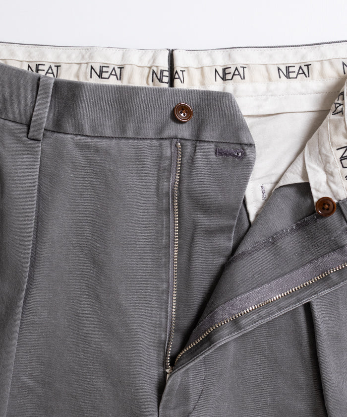 [NEAT] NEAT 斜纹棉布短裤 - FADE GREY / NEET 斜纹棉布短裤 Fade Grey 2026ss 2026 春夏 - ARZACH KAMAKURA 官方经销商 神奈川镰仓网上商店邮购