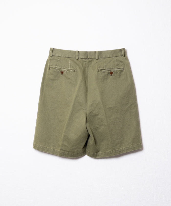 [NEAT] NEAT 斜纹棉布短裤 - FADE OLIVE / NEET 斜纹棉布短裤 Fade Olive 2026ss 2026 春夏 - ARZACH KAMAKURA 官方经销商 神奈川镰仓网上商店邮购