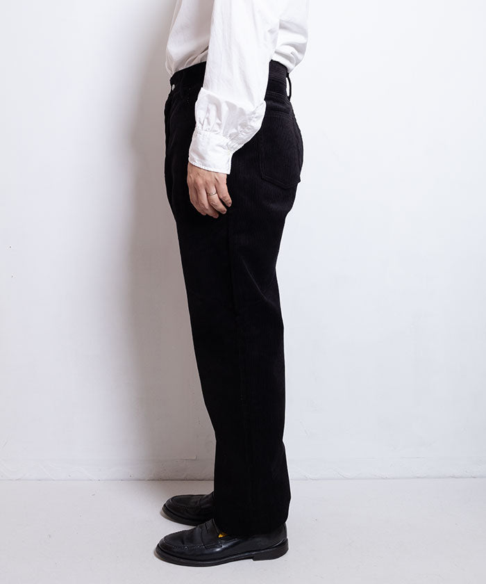 【NEAT】NEAT CORDUROY PANTS - BLACK / ニート コーデュロイパンツ