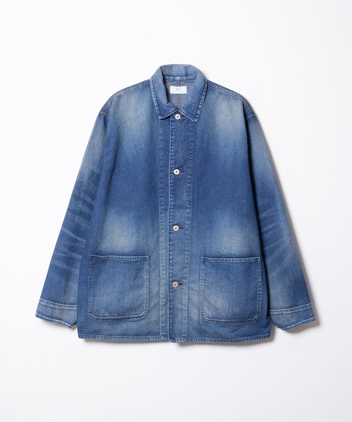 【HERILL】NEPDENIM CHOREJACKET / ヘリル ネップデニム チョアジャケット カバーオール 2026ss 2026春夏 正規取扱店 神奈川 鎌倉 オンラインショップ 通販