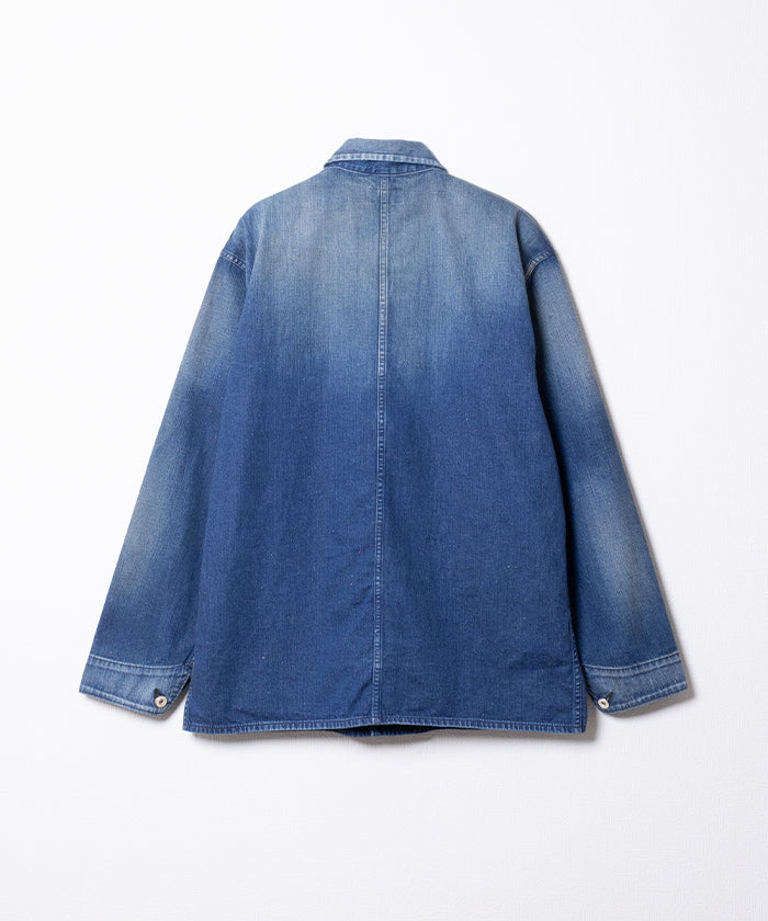 美品♡ HERILL | ネップデニム カバーオールジャケット HERILL】NEPDENIM CHOREJACKET / ヘリル ネップデニム チョア