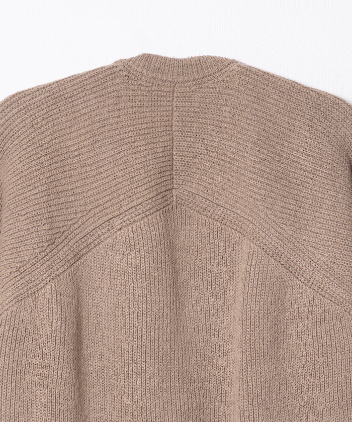 【AUBERGE】NOAH - BEIGE / オーベルジュ ノア シルク ニット カーディガン チャコール 2025aw 2025秋冬 正規取扱店 神奈川 鎌倉 オンラインショップ 通販