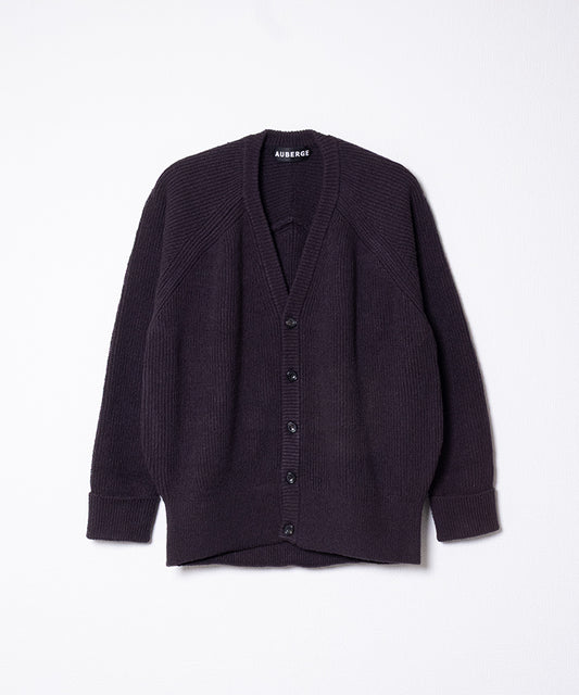 【AUBERGE】NOAH - CHARCOAL/オーベルジュ ノア シルク カーディガン チャコール 2025aw 2025秋冬 正規取扱店 神奈川 鎌倉 オンラインショップ 通販