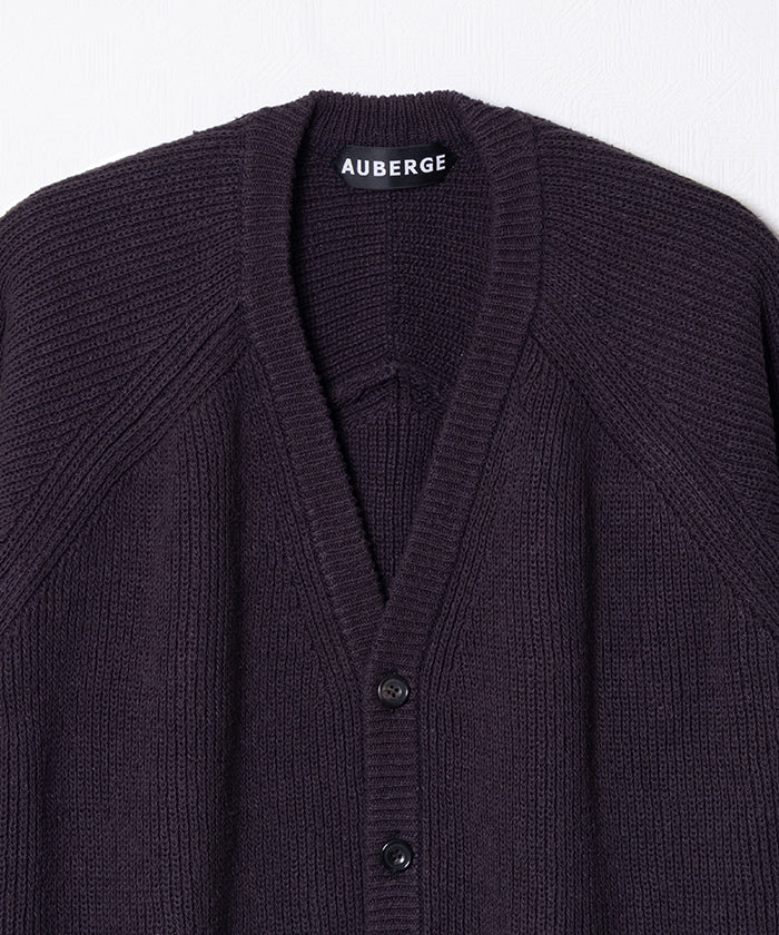 【AUBERGE】NOAH - CHARCOAL/オーベルジュ ノア シルク カーディガン チャコール 2025aw 2025秋冬 正規取扱店 神奈川 鎌倉 オンラインショップ 通販