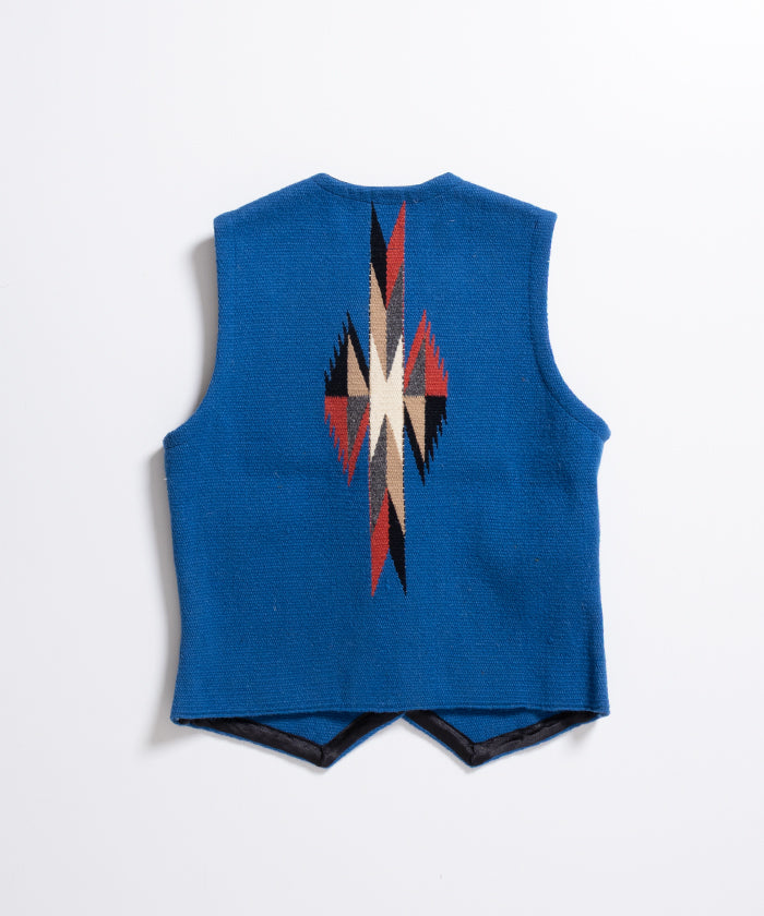 ORTEGA'S CHIMAYO VEST DEADSTOCK - BLUE / オルテガ チマヨベスト デッドストック XSサイズ レディース 取扱店 神奈川 鎌倉 ARZACH KAMAKURA オンラインショップ 通販
