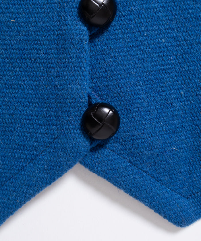 ORTEGA'S CHIMAYO VEST DEADSTOCK - BLUE / オルテガ チマヨベスト デッドストック XSサイズ レディース 取扱店 神奈川 鎌倉 ARZACH KAMAKURA オンラインショップ 通販