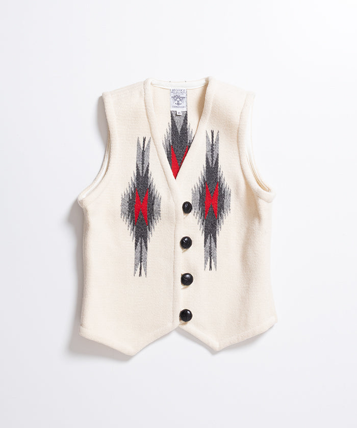ORTEGA'S CHIMAYO VEST DEADSTOCK - NATURAL / オルテガ チマヨベスト デッドストック XSサイズ レディース 取扱店 神奈川 鎌倉 ARZACH KAMAKURA オンラインショップ 通販